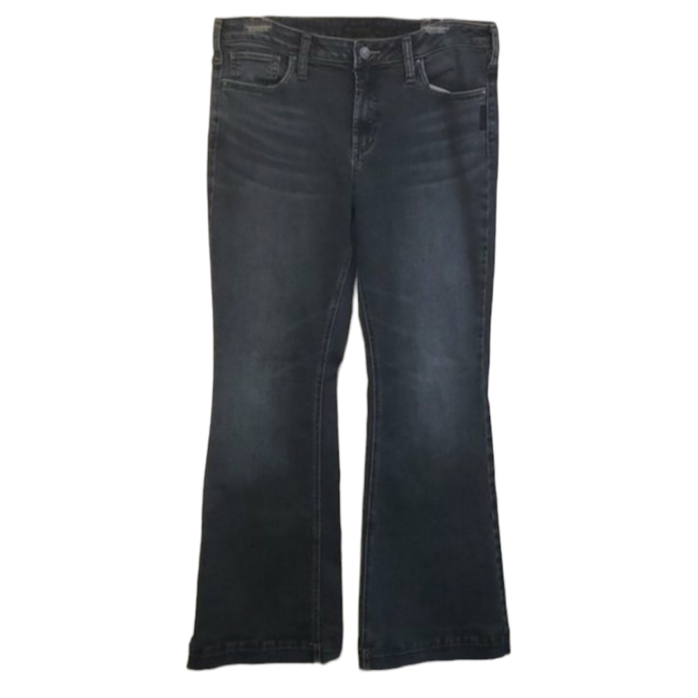 Silver Flare Boot Cut Jeans 33x35